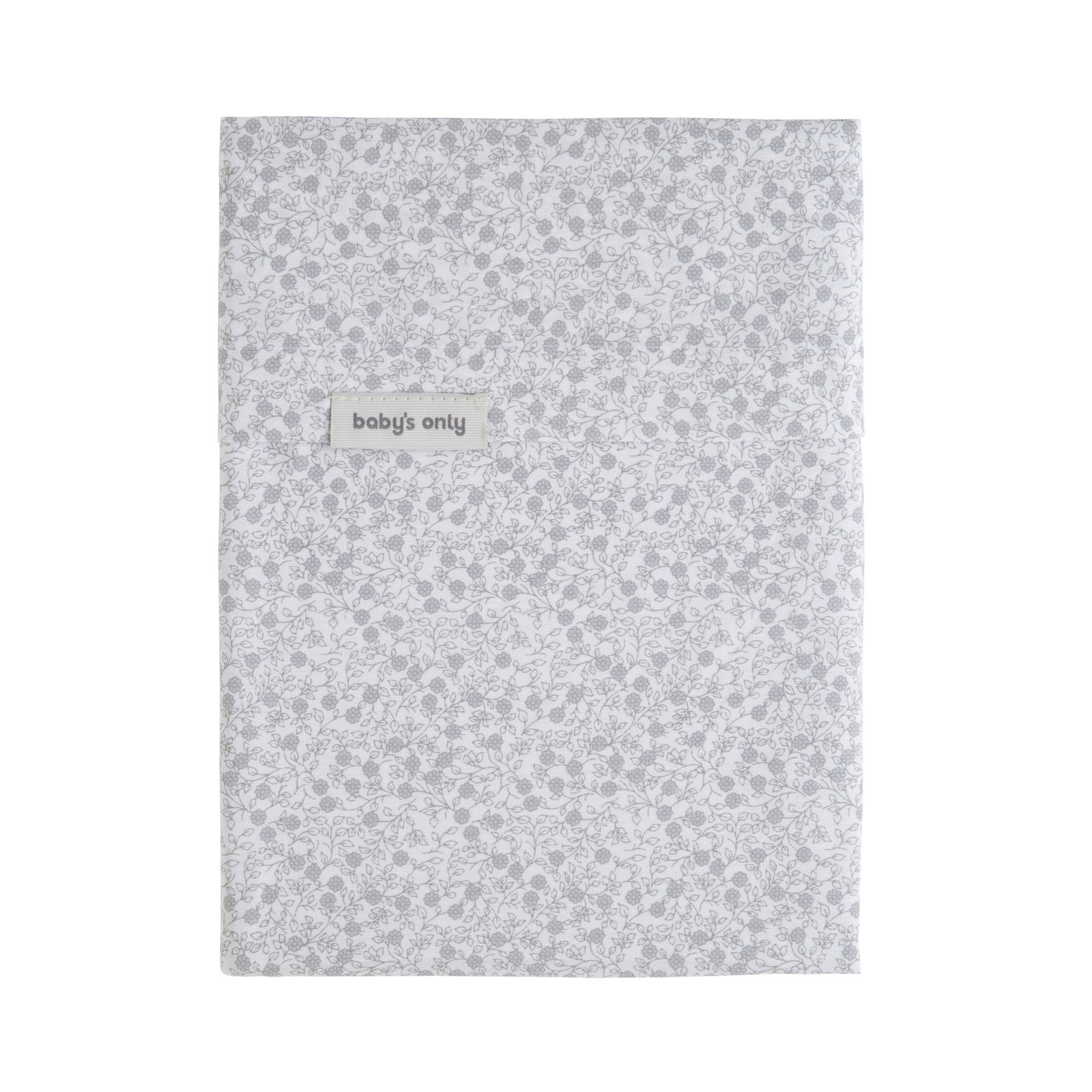 Baby crib sheet Flower nordic blue