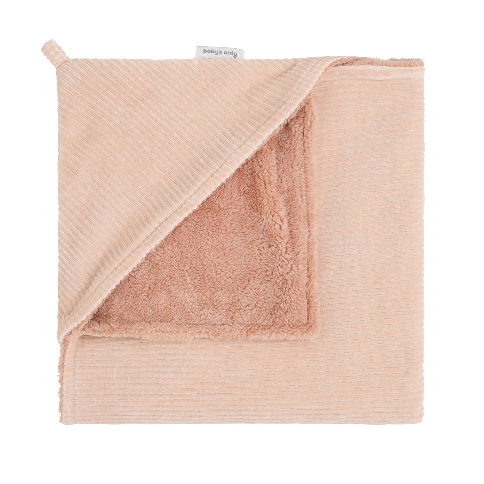 Hooded baby blanket Sense peach