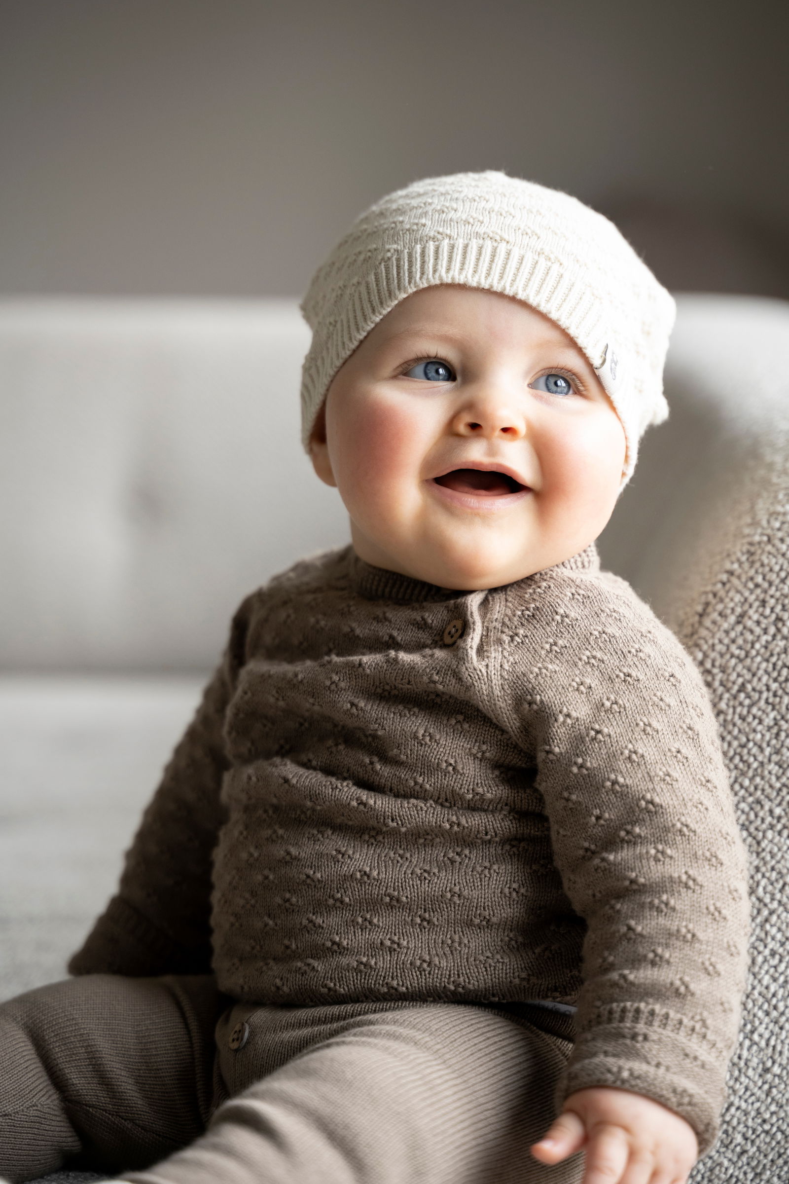 Hat Miracle warm linen - 0-3 months