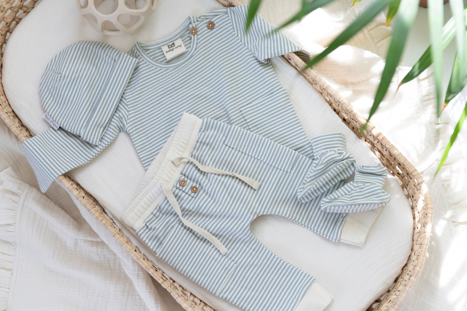 Hat Stripe nordic blue - 3-6 months