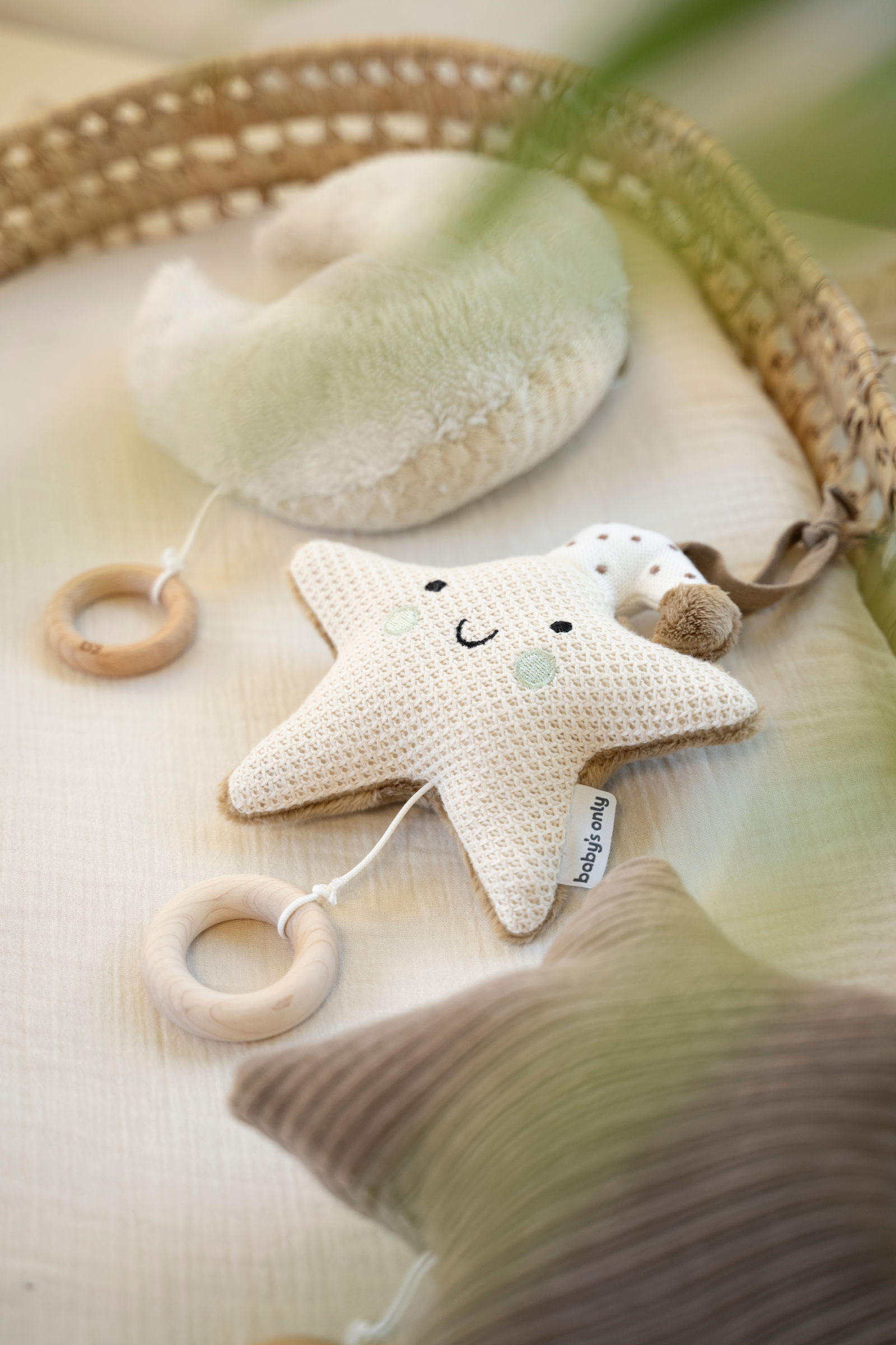 Music box star Heaven clay/warm linen
